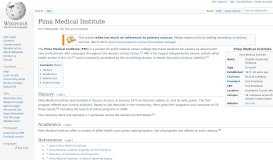 
							         Pima Medical Institute - Wikipedia								  
							    