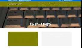 
							         PIMSY - Review - Tame Your Practice								  
							    