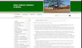 
							         Pine Forest Middle School								  
							    