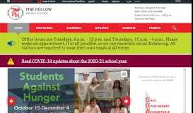 
							         Pine Hollow Middle School / Homepage - Wake County Public Schools								  
							    