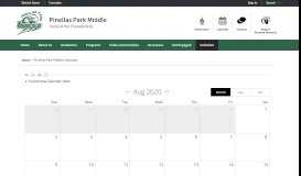 
							         Pinellas Park Middle / Pinellas Park Middle Calendar								  
							    