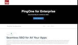 
							         PingOne for Enterprise - Ping Identity								  
							    
