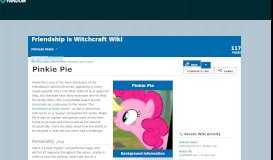 
							         Pinkie Pie | Friendship is Witchcraft Wiki | FANDOM powered by Wikia								  
							    