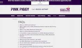 
							         Pinkpiggy| FAQs - Utility Warehouse: Make Money as a Distributor								  
							    