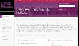 
							         PinnacleHealth CardioVascular Institute | Annville PA - UPMC Pinnacle								  
							    
