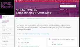 
							         PinnacleHealth Endocrinology Associates - UPMC Pinnacle								  
							    