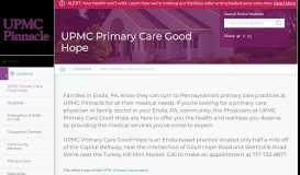 
							         PinnacleHealth Good Hope Family Physicians - Family Medicine in ...								  
							    