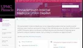 
							         PinnacleHealth Internal Medicine Union Deposit | Find a Location ...								  
							    