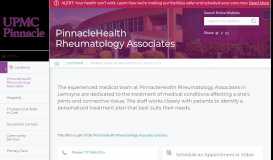 
							         PinnacleHealth Rheumatology Associates in Harrisburg, PA								  
							    