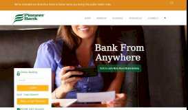 
							         Pioneer Bank - Pursue YOUR Path								  
							    