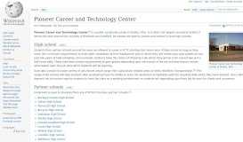 
							         Pioneer Career and Technology Center - Wikipedia								  
							    