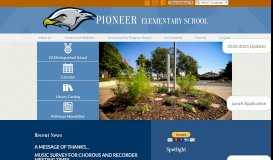 
							         Pioneer Elementary School								  
							    