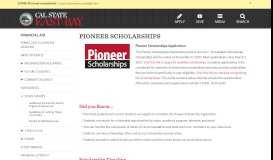 
							         Pioneer Scholarships - Cal State East Bay								  
							    