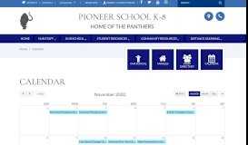
							         Pioneer School Calendar - Pioneer K-8 - Twin Rivers Unified School ...								  
							    