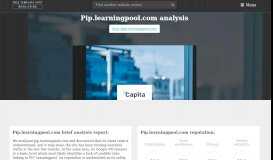 
							         PIP Learningpool. Capita PIP Portal: Log in to the site								  
							    