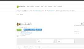 
							         Pipcoin (PIP) price, marketcap, chart, and fundamentals info ...								  
							    