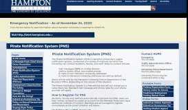 
							         Pirate Notification System (PNS)								  
							    