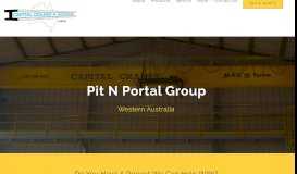 
							         Pit N Portal, Western Australia - Capital Cranes & Hoists								  
							    
