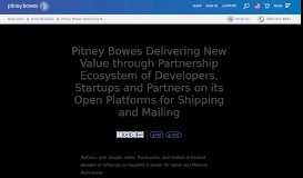 
							         Pitney Bowes Delivering New Value ... - Pitney Bowes Newsroom								  
							    