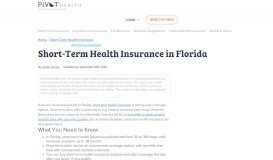 
							         Pivot Health Products Available in Florida | Pivot Health								  
							    