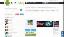 
							         Pixel Worlds (rename from Portal worlds) APK version 1.3.61 - apk.plus								  
							    