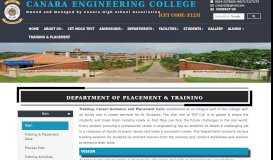 
							         Placement - Canara Engineering College								  
							    