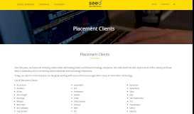 
							         Placement Clients | SEED Infotech Ltd								  
							    