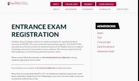 
							         Placement Exam Registration | Thaddeus Stevens College								  
							    