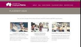 
							         Placement Ideas - Employer Portal								  
							    