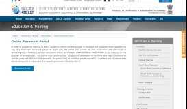 
							         PLACEMENT PORTAL | Government of India : National Institute of ...								  
							    