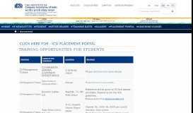 
							         Placement Portal - ICSI								  
							    