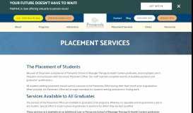 
							         Placement Services - Pensacola School of Massage Therapy & Health ...								  
							    