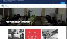 
							         Placement Statistics | Roorkee Institute of Technology - RIT Roorkee								  
							    