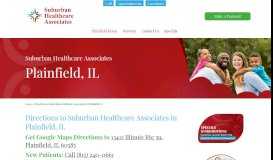 
							         Plainfield, IL: Medical Clinics: Suburban Healthcare Associates								  
							    