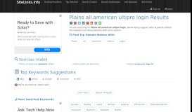 
							         Plains all american ultipro login Results For Websites Listing								  
							    