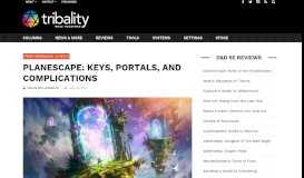 
							         Planescape: Keys, Portals, and Complications - Tribality								  
							    