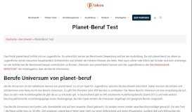 
							         Planet-Beruf Test - Plakos Online-Tests								  
							    