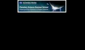 
							         Planetary Science Summer Seminar: Eligibility								  
							    