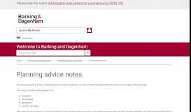 
							         Planning advice notes | LBBD - Barking and Dagenham								  
							    