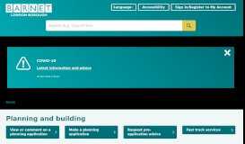 
							         Planning and building | Barnet Council								  
							    