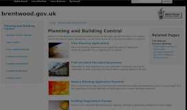 
							         Planning and Building Control - Brentwood Borough Council								  
							    