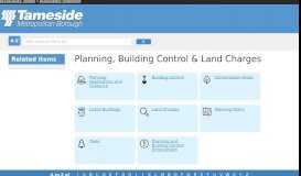 
							         Planning and Building Control Homepage - Tameside Metropolitan ...								  
							    