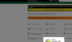 
							         Planning and building control - Plymouth City Council								  
							    
