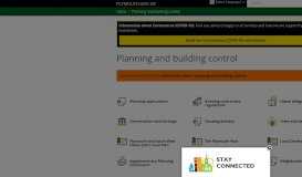 
							         Planning and building control | PLYMOUTH.GOV.UK								  
							    