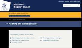 
							         Planning and building control | The Royal Borough of Kingston upon ...								  
							    