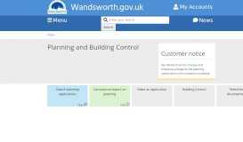 
							         Planning and building control | Wandsworth Council								  
							    