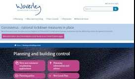 
							         Planning and building control | Waverley Borough Council								  
							    