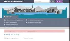 
							         Planning and building - Perth & Kinross Council								  
							    
