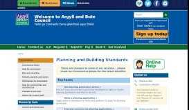 
							         Planning and Building Standards - Argyll and Bute Council								  
							    