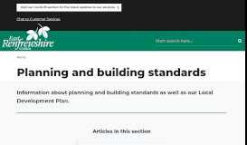 
							         Planning and building standards - East Renfrewshire Council								  
							    